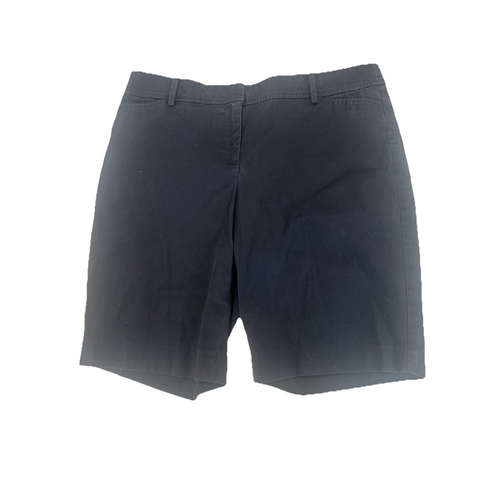 Talbots Perfect‎ Shorts 10P Black Flat Front Lightweight